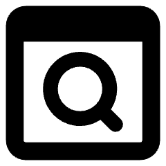 Browser Search Icon from Core Solid Set