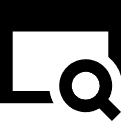 Browser Search Icon from Sharp Remix Set