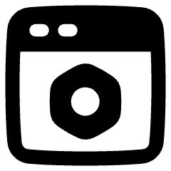 Browser Setting Bolt Nut Icon from Plump Solid Set