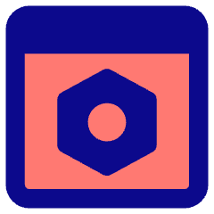 Browser Setting Bolt Nut Icon from Core Pop Set