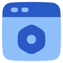 Browser Setting Bolt Nut Icon from Plump Flat Set