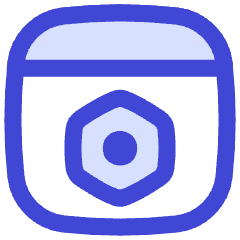 Browser Setting Bolt Nut Icon from Flex Duo Set