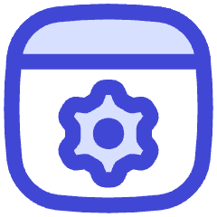 Browser Setting Gear Icon from Flex Duo Set