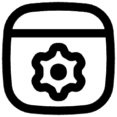 Browser Setting Gear Icon from Flex Line Set