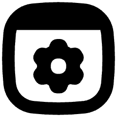 Browser Setting Gear Icon from Flex Solid Set