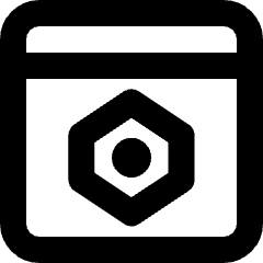 Browser Setting Icon from Micro Line Set