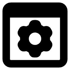 Browser Setting Icon from Core Solid Set