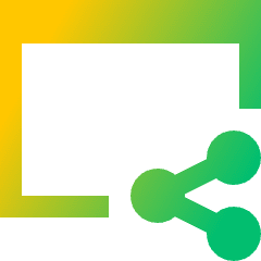 Browser Share Icon from Sharp Gradient Set