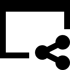 Browser Share Icon from Sharp Solid Set