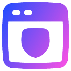 Browser Shield Icon from Plump Gradient Set