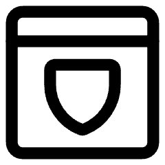 Browser Shield Icon from Core Line Set