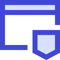 Browser Shield Icon from Sharp Duo Set