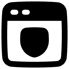 Browser Shield Icon from Plump Remix Set