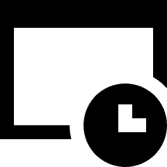 Browser Time Icon from Sharp Solid Set