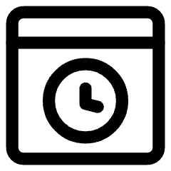 Browser Time Icon from Core Line Set