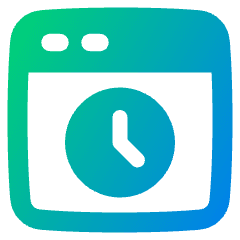 Browser Time Icon from Plump Gradient Set