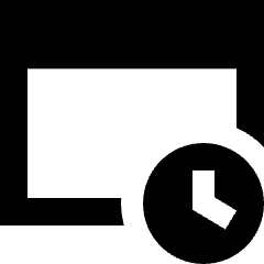 Browser Time Icon from Sharp Remix Set