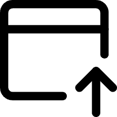 Browser Upload Icon from Core Line Set