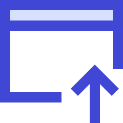 Browser Upload Icon from Sharp Duo Set