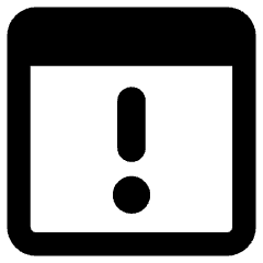 Browser Warning Icon from Core Remix Set