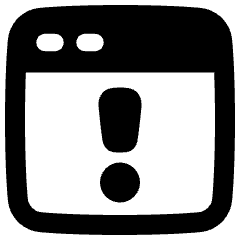 Browser Warning Icon from Plump Remix Set