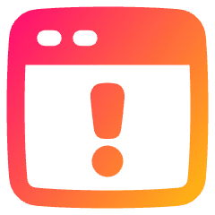 Browser Warning Icon from Plump Gradient Set