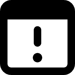 Browser Warning Icon from Micro Solid Set