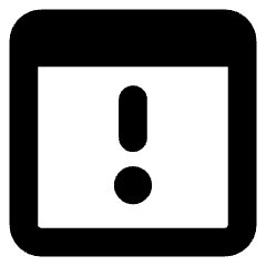 Browser Warning Icon from Core Solid Set