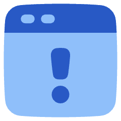 Browser Warning Icon from Plump Flat Set
