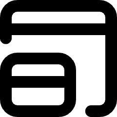 Browser Window 1 Icon from Micro Line Set