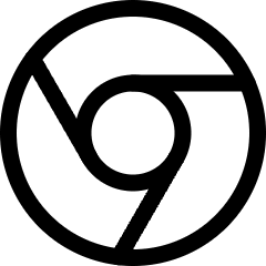 Chrome Logo Icon from Ultimate Regular Set