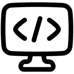 Code Monitor 1 Icon from Plump Line Set