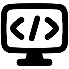 Code Monitor 1 Icon from Plump Solid Set