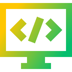 Code Monitor 1 Icon from Sharp Gradient Set