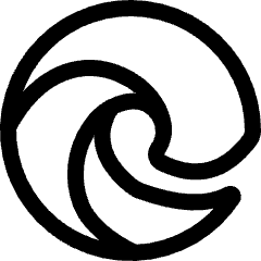 Edge Logo Icon from Ultimate Regular Set