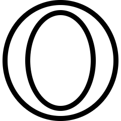 Opera Logo Icon from Ultimate Light Set