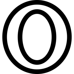 Opera Logo Icon from Ultimate Regular Set