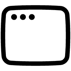 Osx Browser Window Icon from Plump Line Set