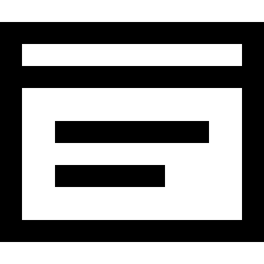 Web Browser Content Wysiwyg Icon from Sharp Line Set