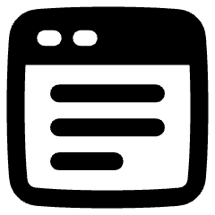 Web Browser Content Wysiwyg Icon from Plump Solid Set