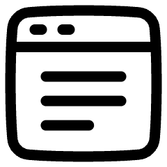 Web Browser Content Wysiwyg Icon from Plump Line Set