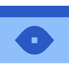 Web Browser Preview View Count Icon from Sharp Flat Set