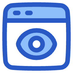 Web Browser Preview View Count Icon from Plump Duo Set