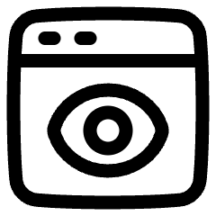 Web Browser Preview View Count Icon from Plump Line Set