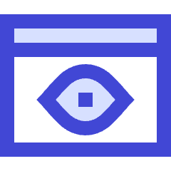 Web Browser Preview View Count Icon from Sharp Duo Set