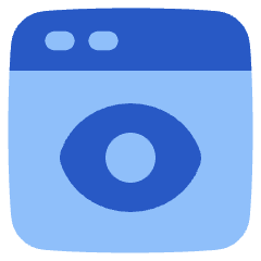 Web Browser Preview View Count Icon from Plump Flat Set