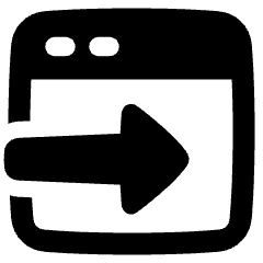 Web Browser Tab Move Icon from Plump Solid Set