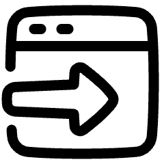 Web Browser Tab Move Icon from Plump Line Set