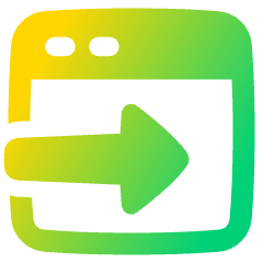 Web Browser Tab Move Icon from Plump Gradient Set