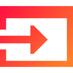 Web Browser Tab Move Icon from Sharp Gradient Set